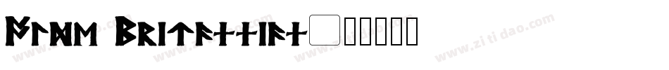 Olde Britannian字体转换